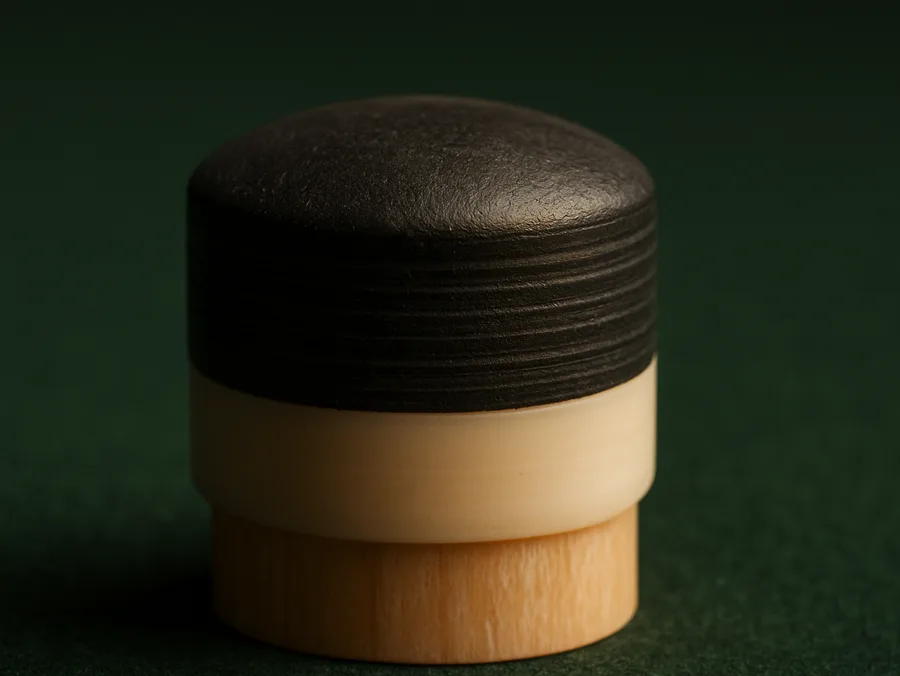 Medium layered leather tip