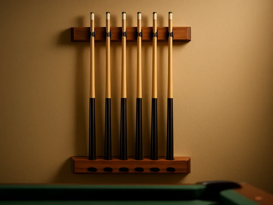 Wall Mounted Cue Rack